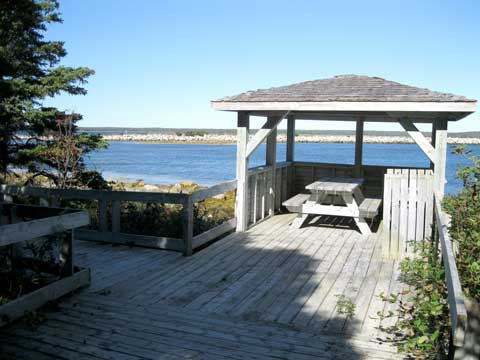 picnic shelter at Black Duck Cove