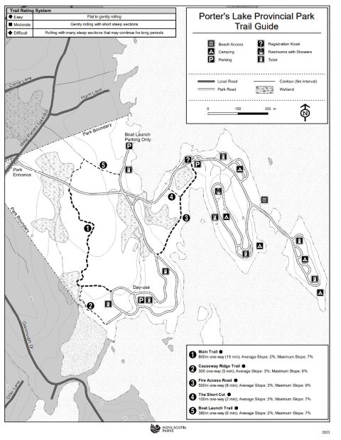Image of hiking map.