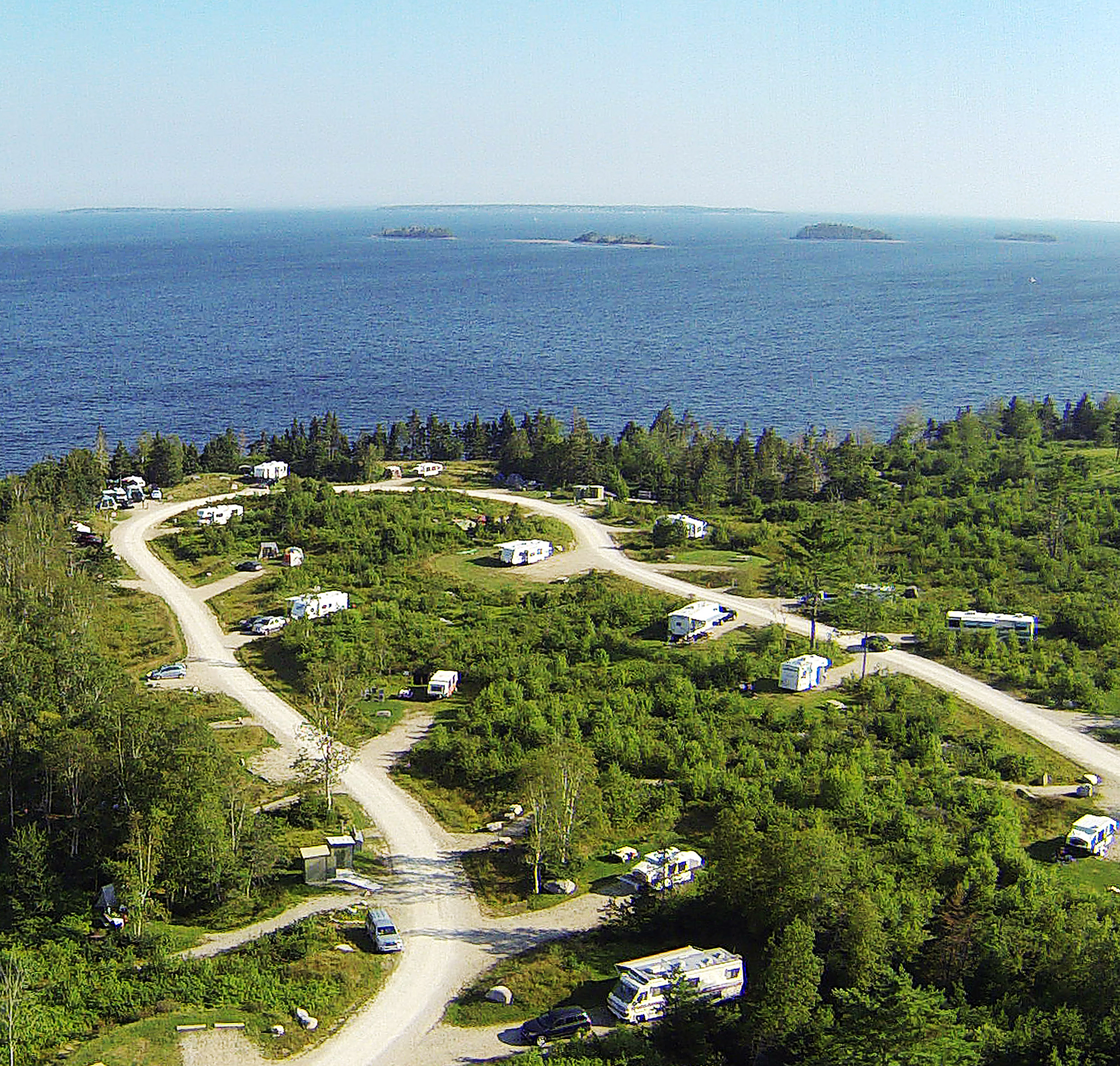 aerial of campground loop