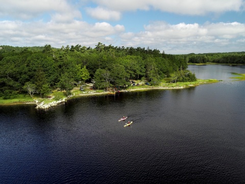 shoreline campsites